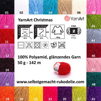 YarnArt Christmas Eigenschaften und Farbkarte